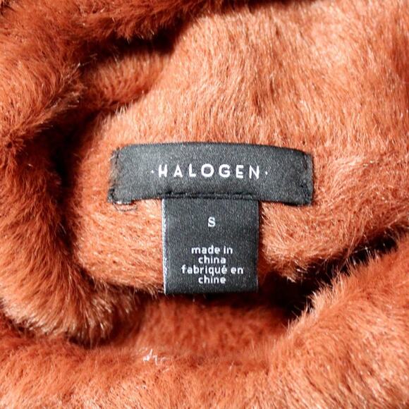 Nordstrom Halogen Turtleneck Faux Fur Sweater Size S - Picture 5 of 5